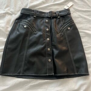 Maeve Black A-Line Mini Skirt for Night Out